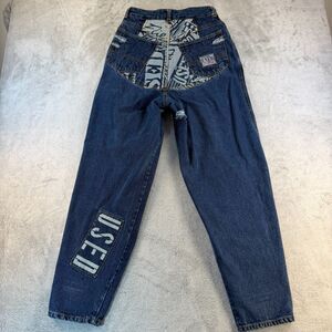 Vintage Get Used by Elie Jeans Women 31 High Rise Baggy Patchwork 90s Streetwear